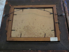 2 Framed Antique Nautical Oil Paintings with Sailboats on Board