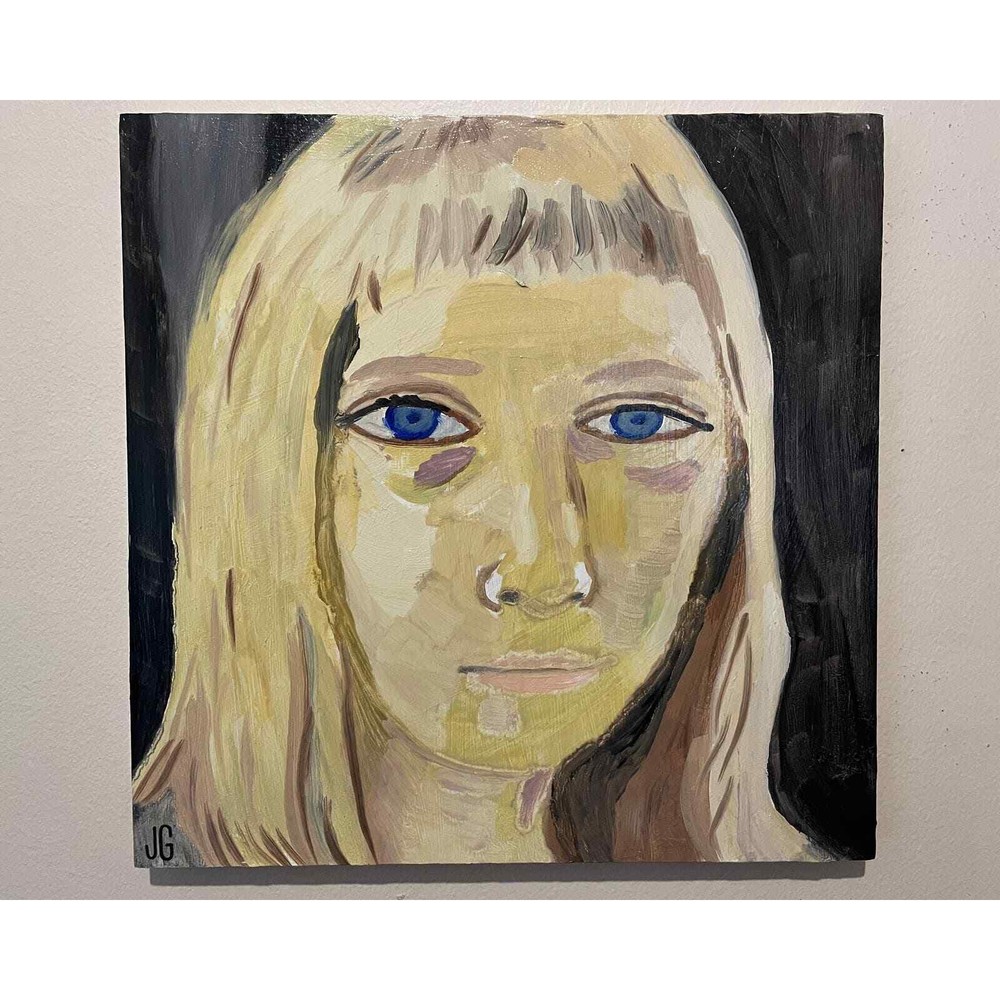 12×12” Original Oil Painting on Cradled Wood Panel | Unique Contemporary Art