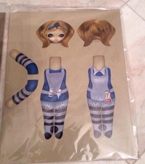 Jasmine Becket-Griffith, Alice & Cheshire Cat Cloth Dolls + 2 ORIGINAL Paintings