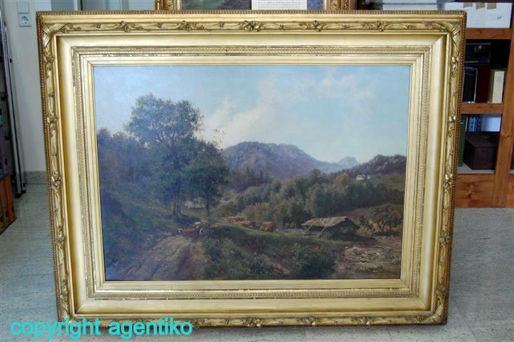 Hermann Ottomar Duke * 1832-1932 * oil painting 1865-70 * Hudson River School *