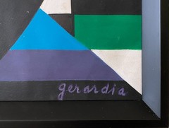 Helen Gerardia Mixed Media „Changing Time“ 1950’s