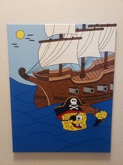 Spongebob Pirate Painting