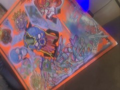 Graffiti Art Original Official Construction Sign Reflective/TOPIK Drug Inc.TSK