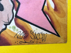 ROB ROBERT SACCHI PAINTING SIGNED ORIGINAL NEW YORK GRAFFITI ASIAN DRAGON ART NY