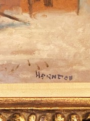 William Harnden (American, 1920-1983), Vintage Original O/B „Old West Saloon“!