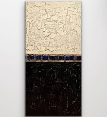 Abstract Contemporary Painting Modern Art Black Gold Beige Resin Artwork Large