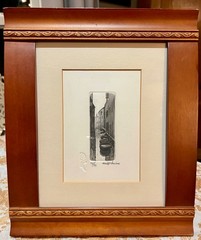 Vintage Venice Canal Boats Watercolor Framed Signed, Numbered