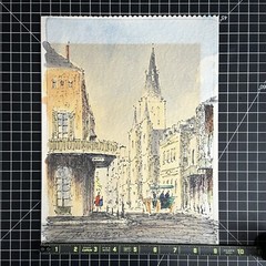 Original MARTIN NEELD New Orleans Louisiana Watercolor Painting – 9×12”
