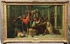 19th Century European School Spanish Genre Tavern Scene