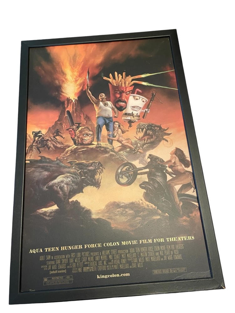 Aqua Teen Hunger Force Movie Film for Theaters (2007) Canvas Wall Art, Rare