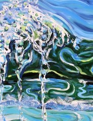 BEACH Ocean Surf Original Art PAINTING DAN BYL Investment Collector Canvas XXL