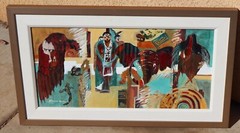 SHERREN GUTHRIE-McMATH Calif Modernist African Safari Figures & Animals acrylic