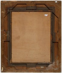 Max Bruck After Adolf Lüben – Framed 20th Century Oil, Calling for Supper