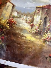 36″x 48” Estate Sized Tuscany Original Reproduction Oil Painting Mediterranean