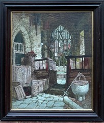 Samuel A Rayner ( Act 1820-1874) : The Chapel At Haddon Hall , Watercolor