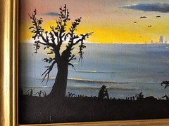 “ Twilight “ In Oil/ Acrylic Painting ,Signed By Charles , 16 1/2 X 13 1/2”