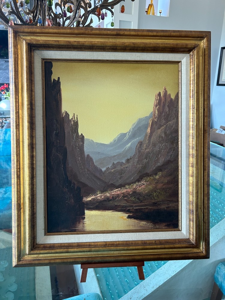 ORIGINAL SEGUNDO HUERTAS Vintage Mountain Landscape LOVELY