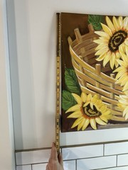 VTG Original Sunflowers In Basket Floral Still Life 18 X24” T Canvas Dopamine