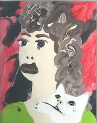 Alice with Ralph by William Mayer new york artist surreal impressionist