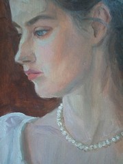 Elegant lady (original oil painting)