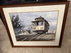 Fine Art By Artist, W E Ryan Of #516 San Francisco Cable Car