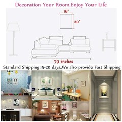 Wisteria Purple Flower Vine Painting Canvas Wall Decor For Living Room Bedroom