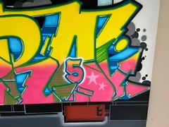 DERO TFA Graffiti 60 in x 48 in stretched canvas, NYC Subway Art Master of Style