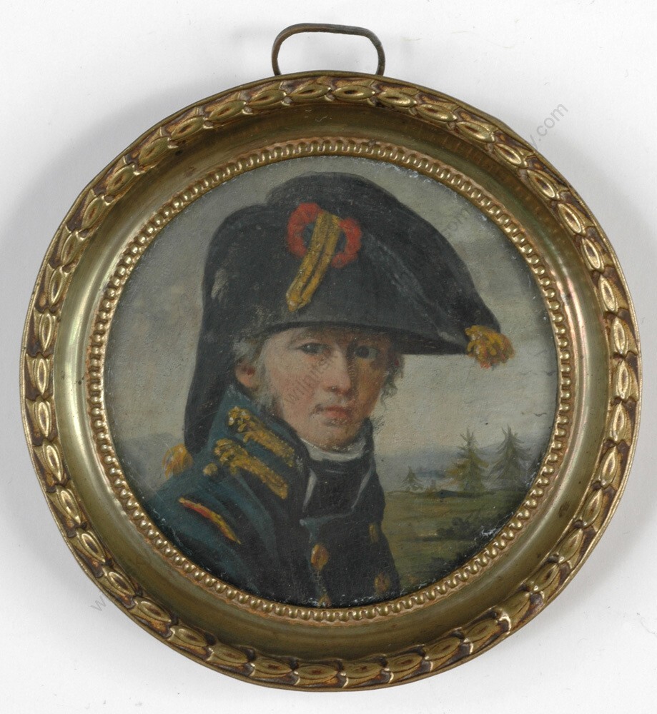Attr. to Marie-Nicolas Ponce-Camus „Napoleonic adjudant-commandant“ c.1813/15(m)