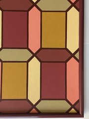 L. Makord California Vintage Op-art Hard Edge Geometric Abstract Modern Painting