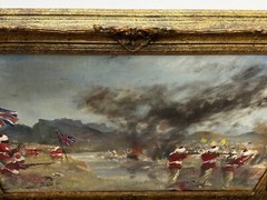 Oil Painting Military Battle Kam Dakkha 2nd Afghan War By Francis Russell Flint
