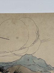 ANTIQUE ART DECO PAINTING ILLUSTRATION JOSEPH KRAEMER LISTED MOUNTAIN VIEW MEN