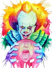 One watercolor Painting print, anime, comic, etc 11×15″ (Print Bundle Options)