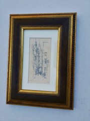 Robert AUSTIN (1895-1973) Original DRAWING in Graphite Museum FRAMED dated 1919