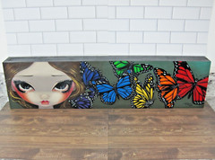 ORIGINAL by Jasmine Becket Griffith Strangeling Rainbow of Butterflies 2009