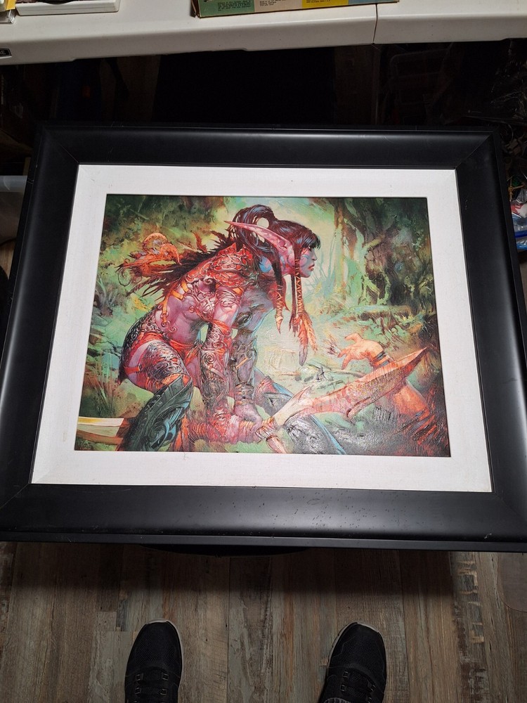 World Of Warcraft Framed Original Art Painting 17/25 World of Warcraft WoWTCG