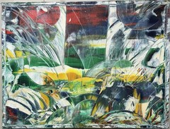 Original Abstract Composition, Oil Painting, Expressionism, 80.0 x 60.0 cm.