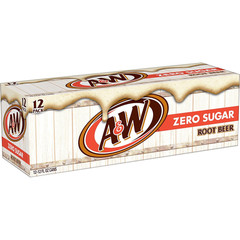 Zero Sugar Root Beer Soda, 12 Fl Oz Cans, 12 Count