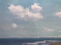 Beach View,Ocean,Original Oil Painting by Jason, 122 x 61 cm