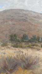 George Gardner Symons-Hills at Laguna Canyon-CA Impressionist c1910-Oil Painting