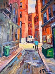 Armand Tatossian, Canadian, original oil painting, 40 x 30 in
