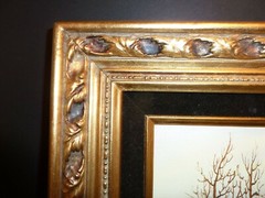 Elegant Oil Painting on Board Signed by Artist (Beauty Bridge) Gild Framed 2211
