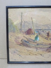 Lyme Regis Dorset by William Edward Riley RBA b.1852