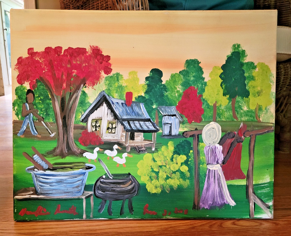 Geraldine Smith South Carolina Artist Original Folk African Art 20×16