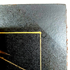 Chinese Oil Painting Bamboo Bird Gold Black Hand-painted Asian Art Plywood 7×10″