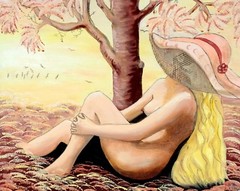 Art, Painting, „Damsel in a hat 7″- Giclee on Canvas 16″x20“ LTD Yelena Berzon