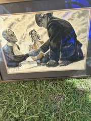 VINTAGE AMERICAN Illustration Art Unknown Artist Cool Piece