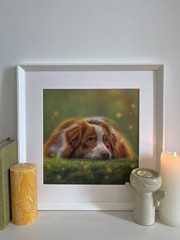 Custom Pet Portrait from Photo – Original Hand-Painted Painting of Your Pet (A4)