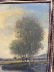 N. Briganti (Nicholas 1861-1944 Italian American) Oil Painting Canvas Signed 2x
