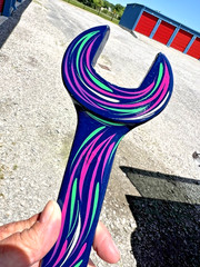 Pinstriped Rat Rod Tool Hand Painted Wrench Hotrod Garage Auto Shop Sign Art