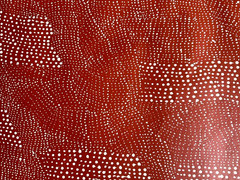 Lily Kelly Napangardi – Large 2010 Australian Aboriginal Painting, „Tali“, COA